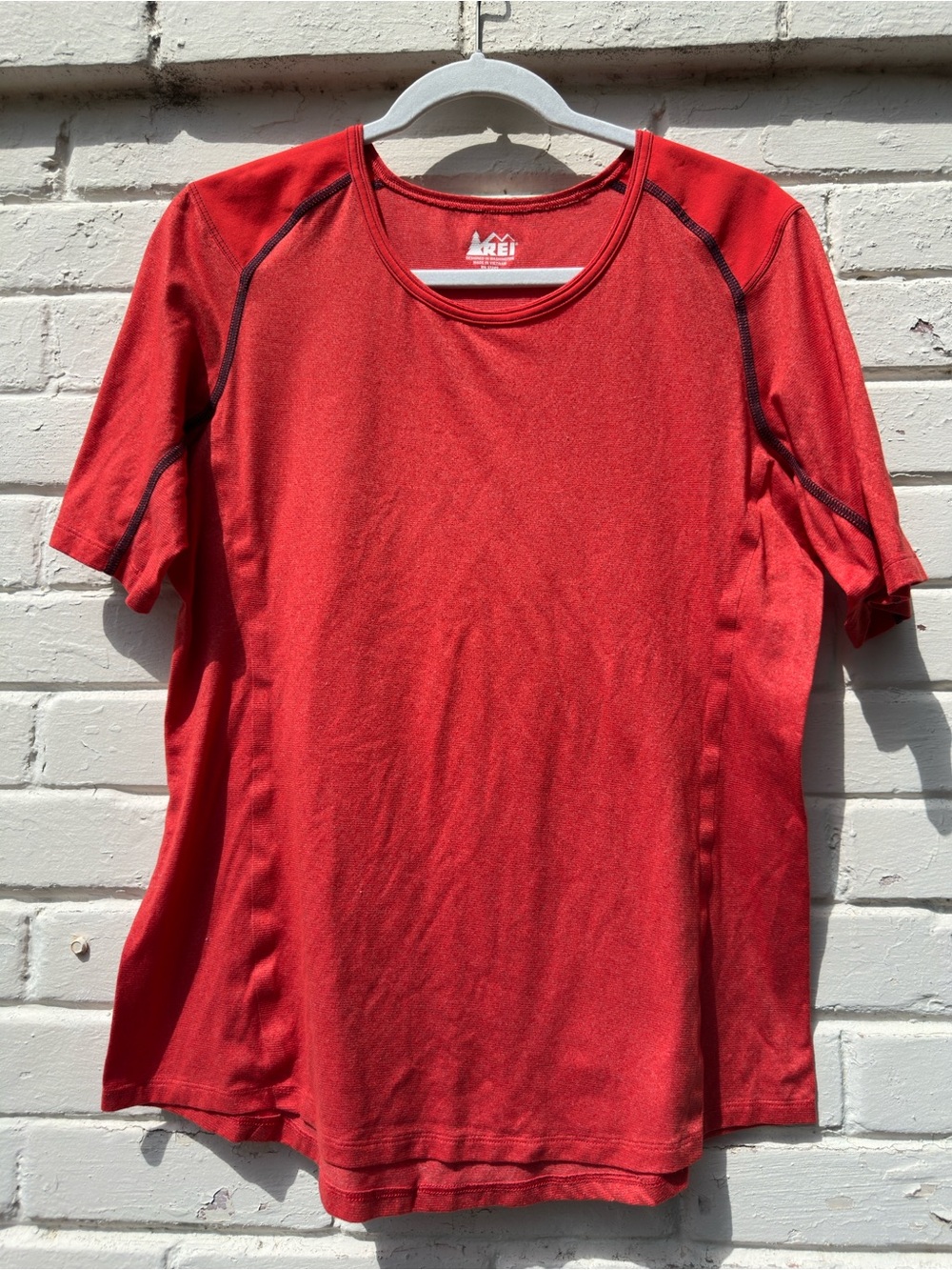 REI Co-op Women's Performance Tee — Red Heather, Short Sleeve, Moisture-Wicking